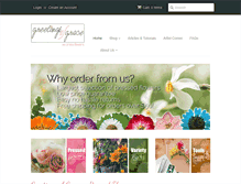 Tablet Screenshot of greetingsofgrace.com